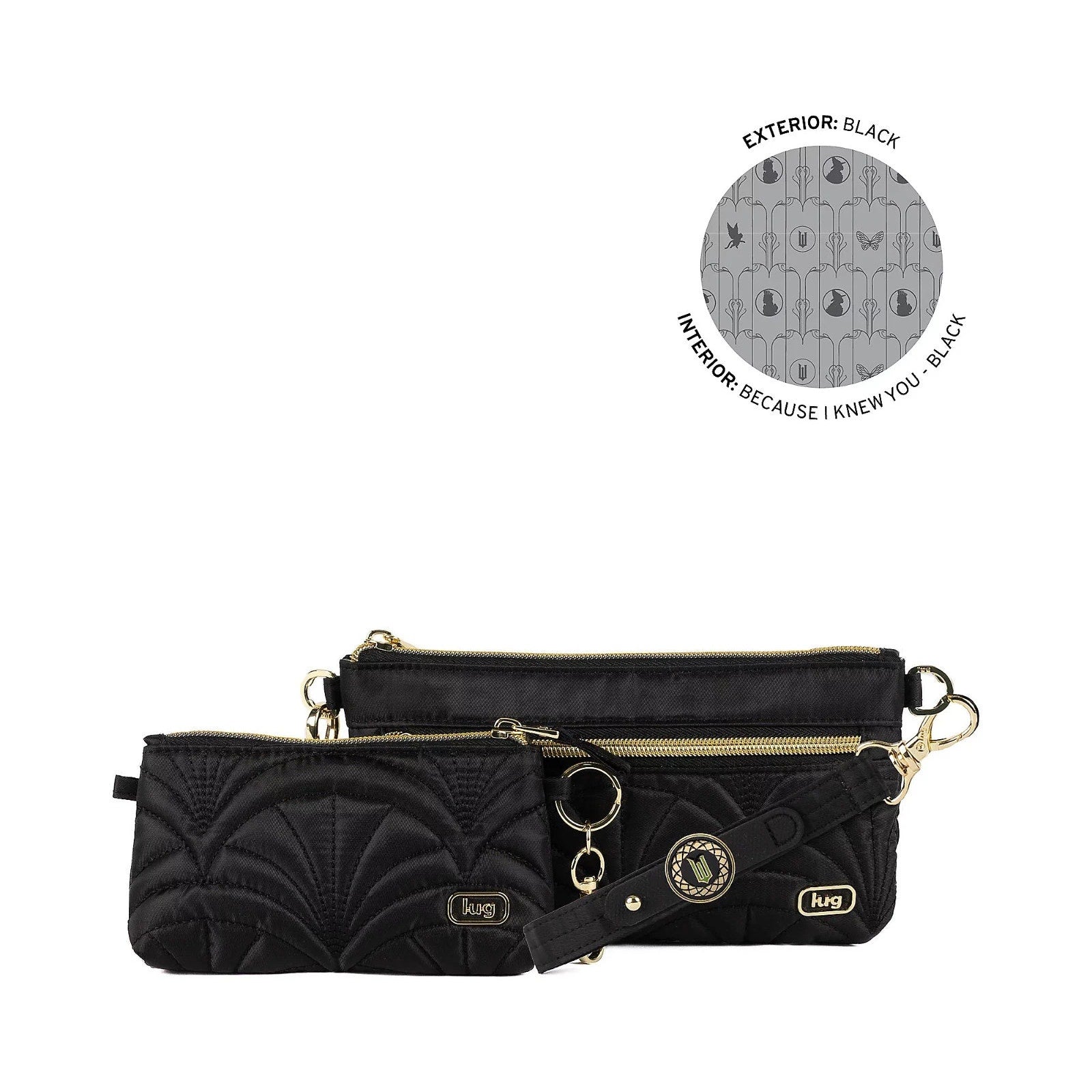 NEW Wicked x Lug Super Metro XL & Metro XL Pouch Bundle with Charm - Black
