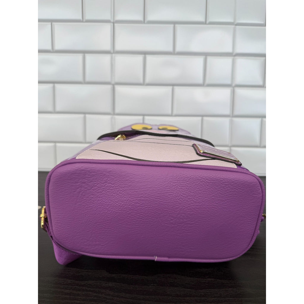 Disney parks Epcot purple holographic Figment Loungefly cosplay backpack NWT