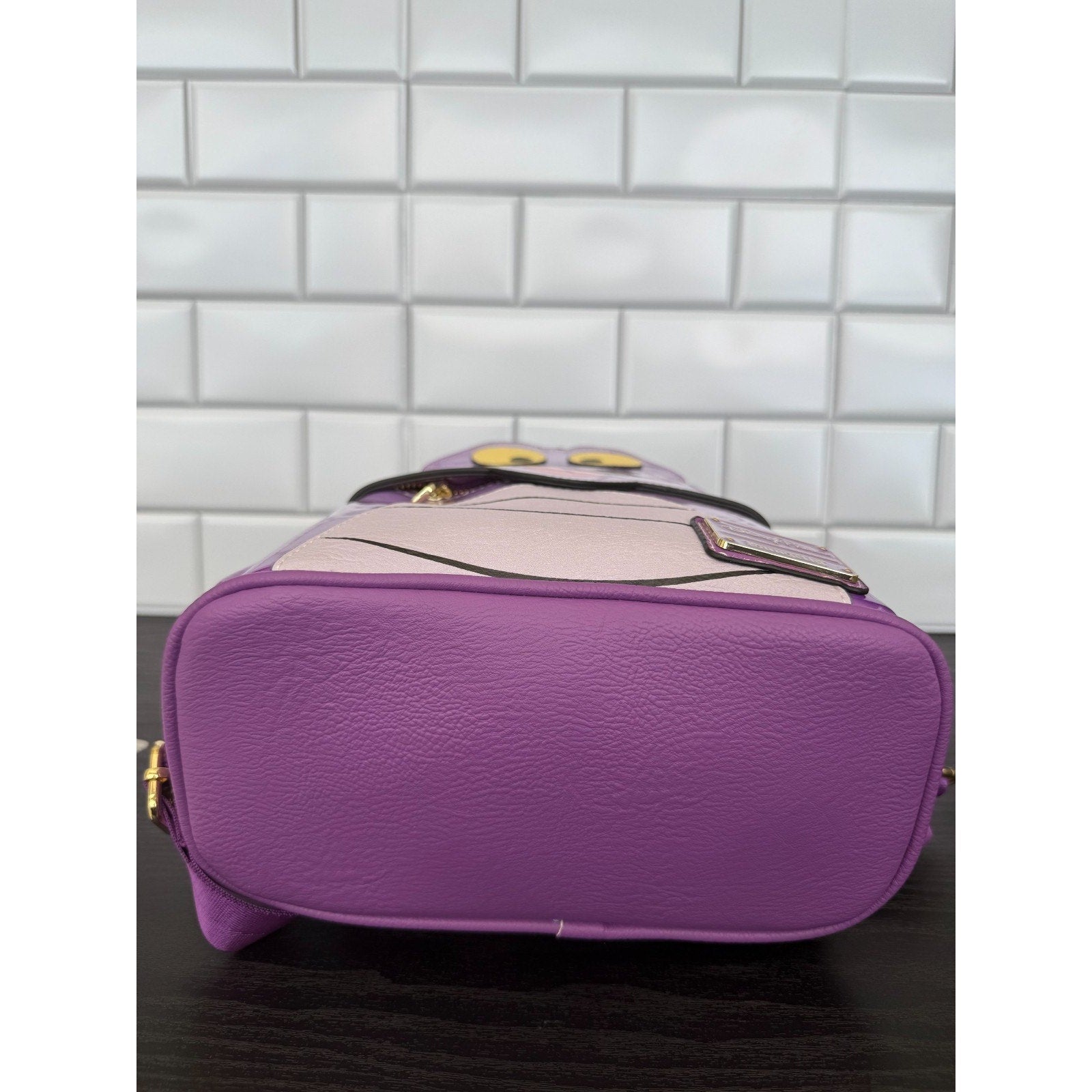 Disney parks Epcot purple holographic Figment Loungefly cosplay backpack NWT
