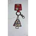 Disney Parks Mickey & Friends Christmas Tree Keychain Bag Clip NWT