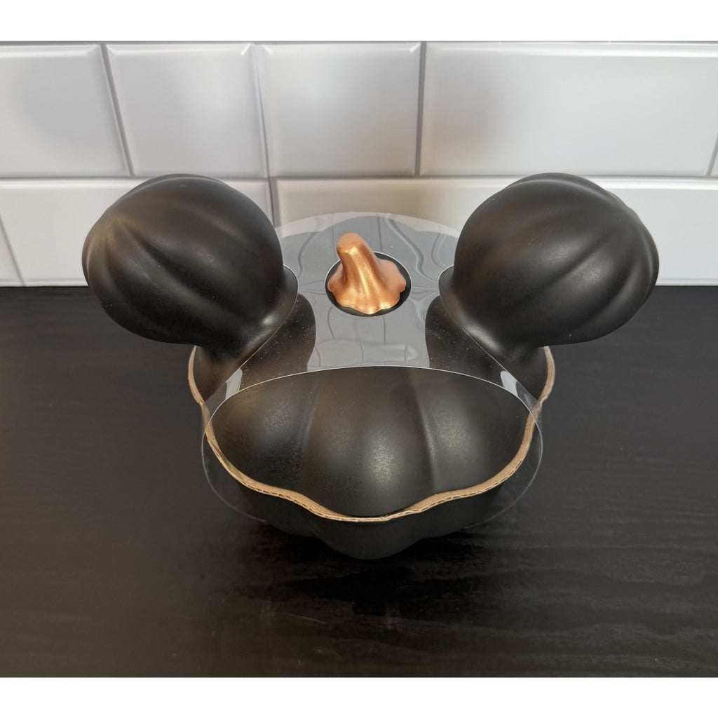 Disney Parks Mickey Mouse Pumpkin Serving Bowl with Lid NEW