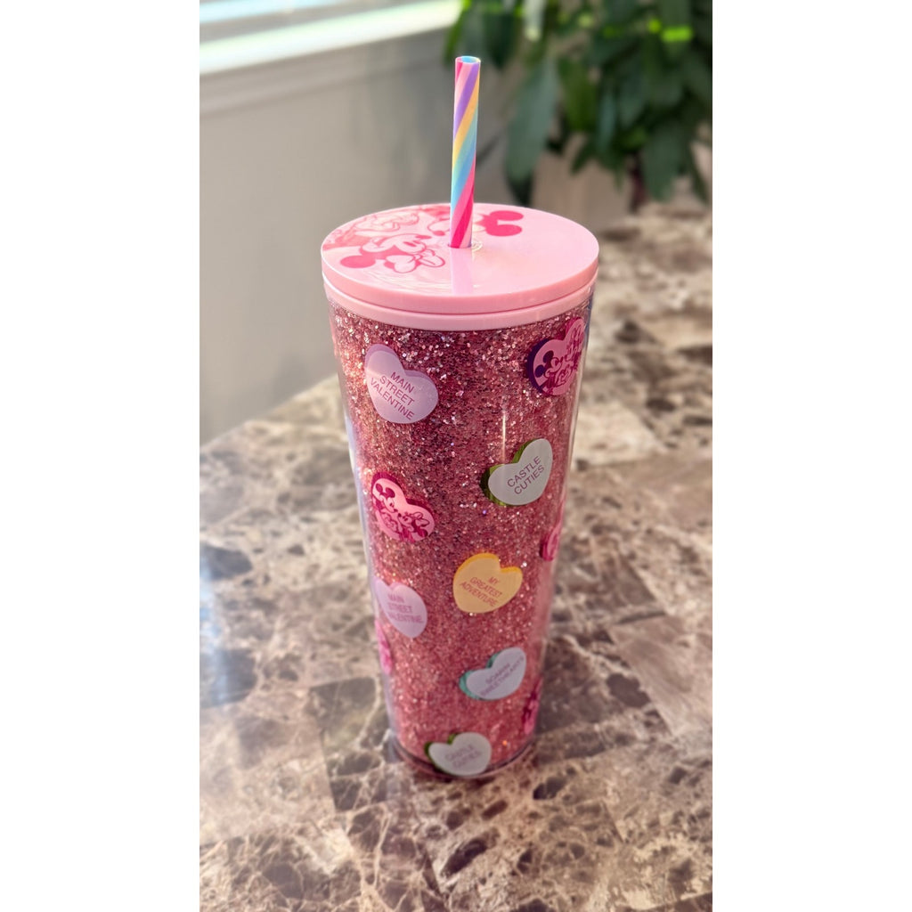 NEW Disney Parks x Starbucks Mickey & Minnie Mouse Valentine's Day 24oz Tumbler