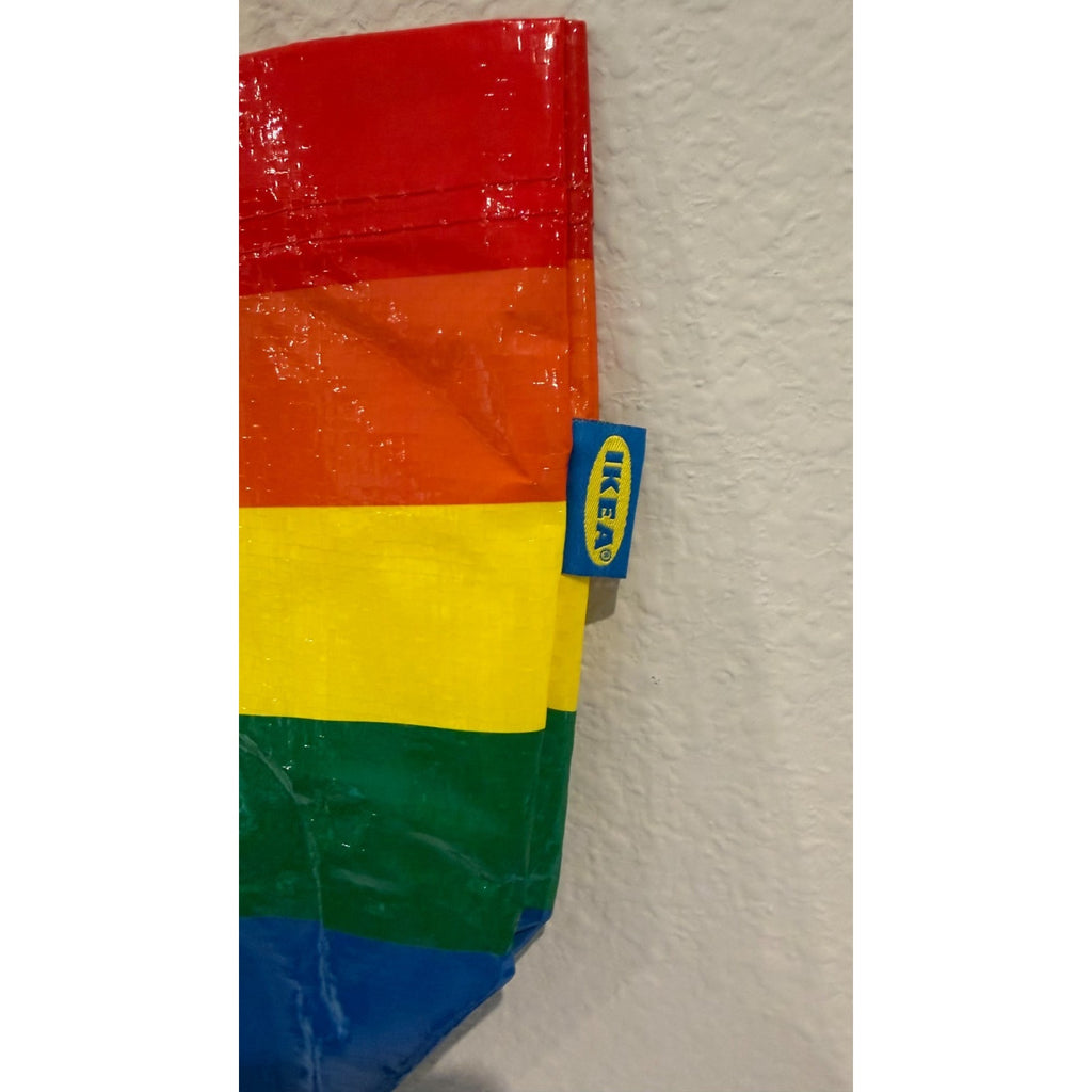 IKEA STORSTOMMA Rainbow Tote Bag - Small/Medium NEW