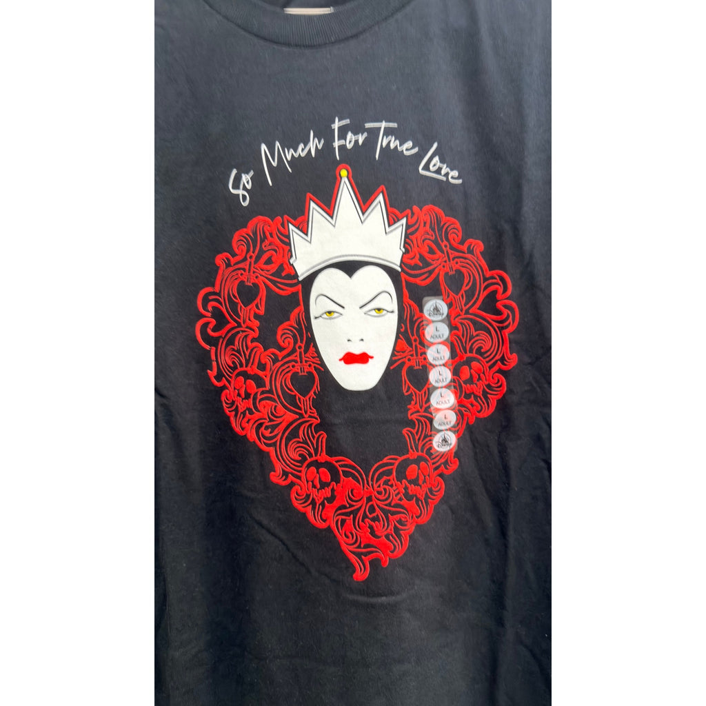 Disney Parks Snow White Evil Queen "So Much for True Love" T-Shirt Adult Large