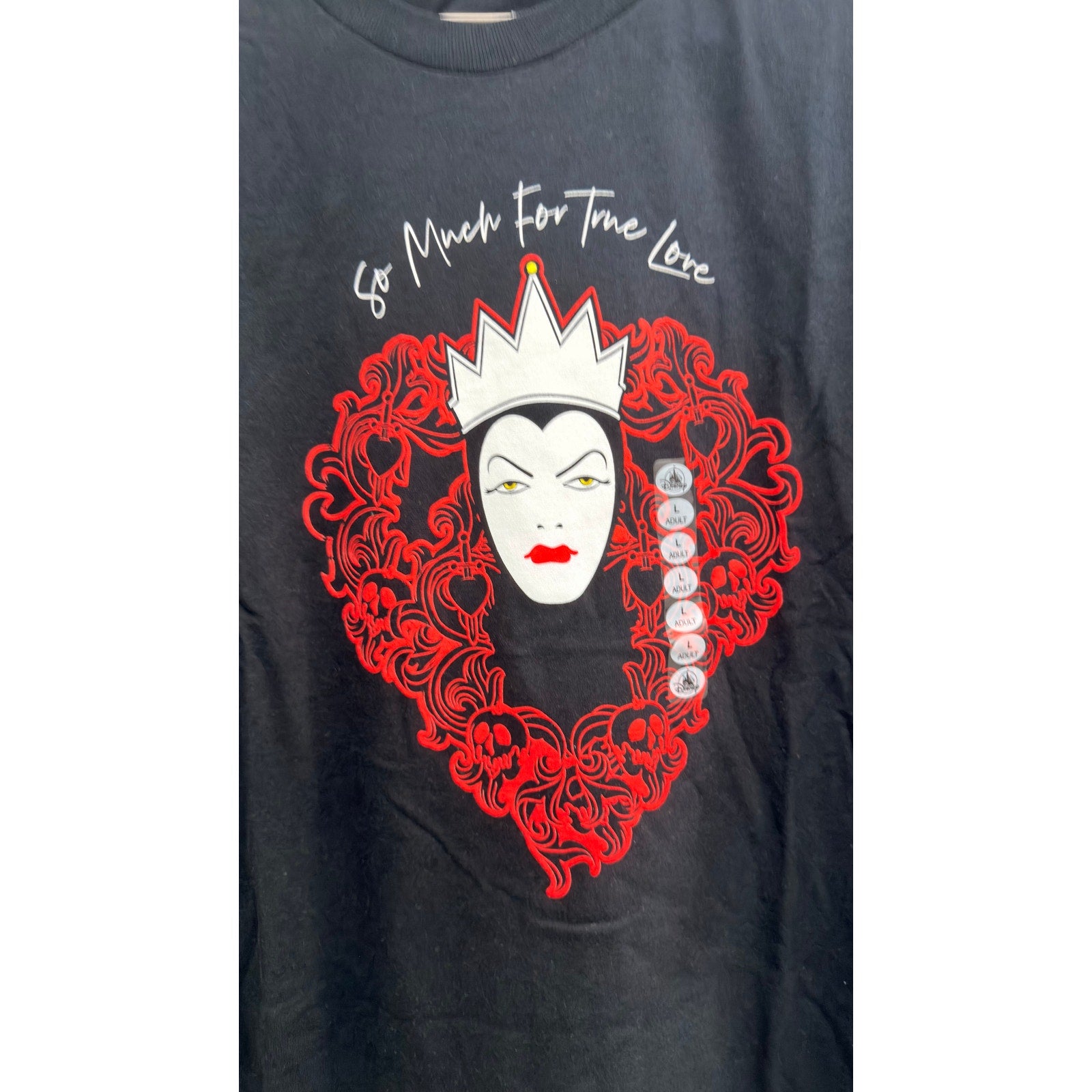 Disney Parks Snow White Evil Queen "So Much for True Love" T-Shirt Adult Large