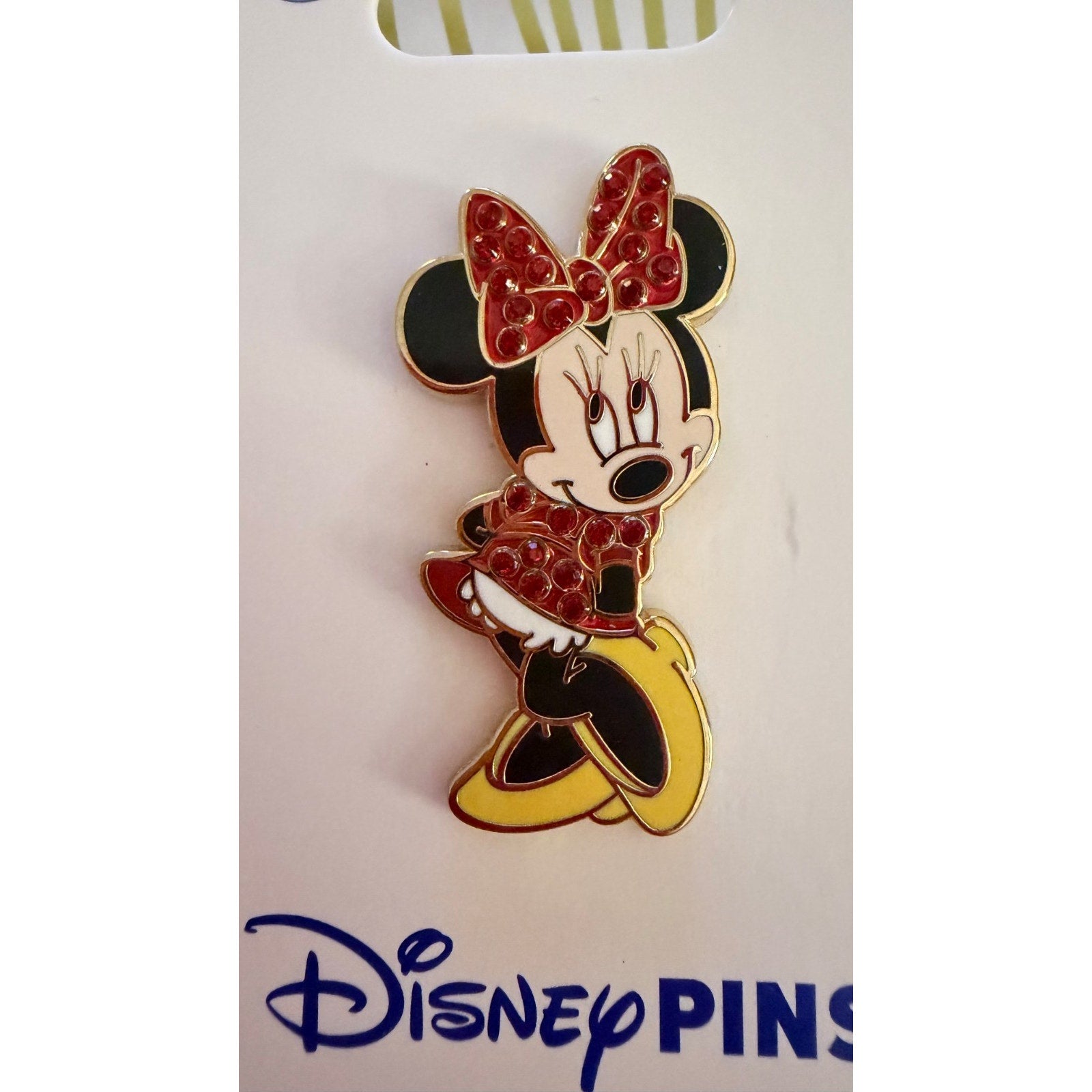 NEW Disney Parks Minnie Mouse Jeweled Character Pin