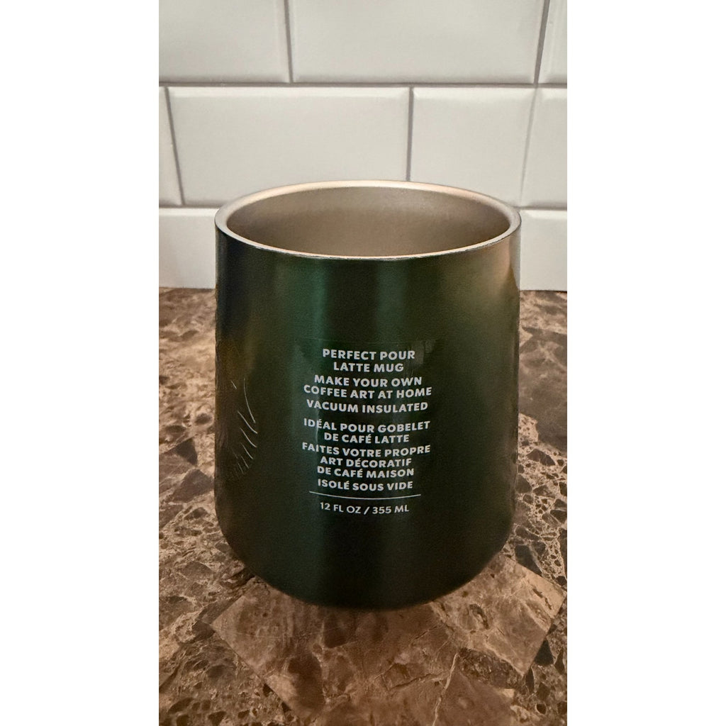 Starbucks Green Stainless Steel Vacuum Insulated Latte Mug 12 oz NWT