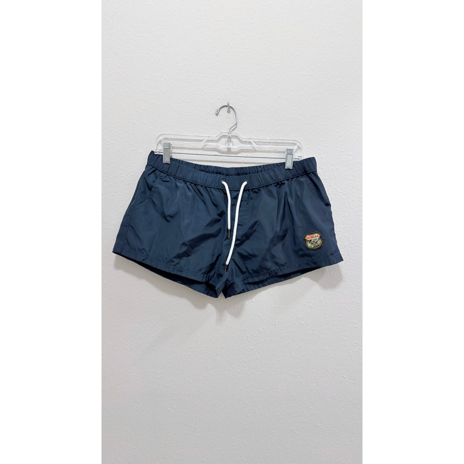 Seobean Men's 3" Inseam Swim Trunks Navy Blue Size XL NWOT