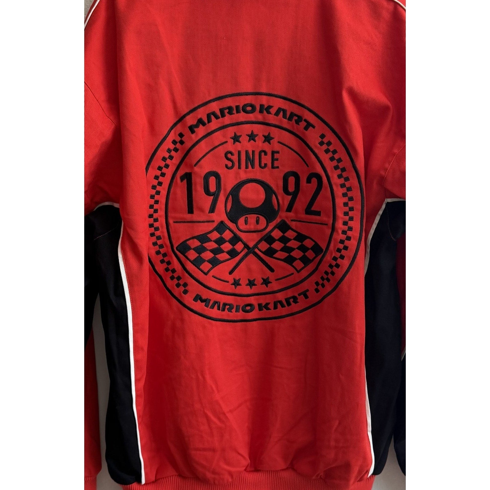 Mario Kart Red Canvas Racing Jacket - Adults Medium - Target Exclusive NWT