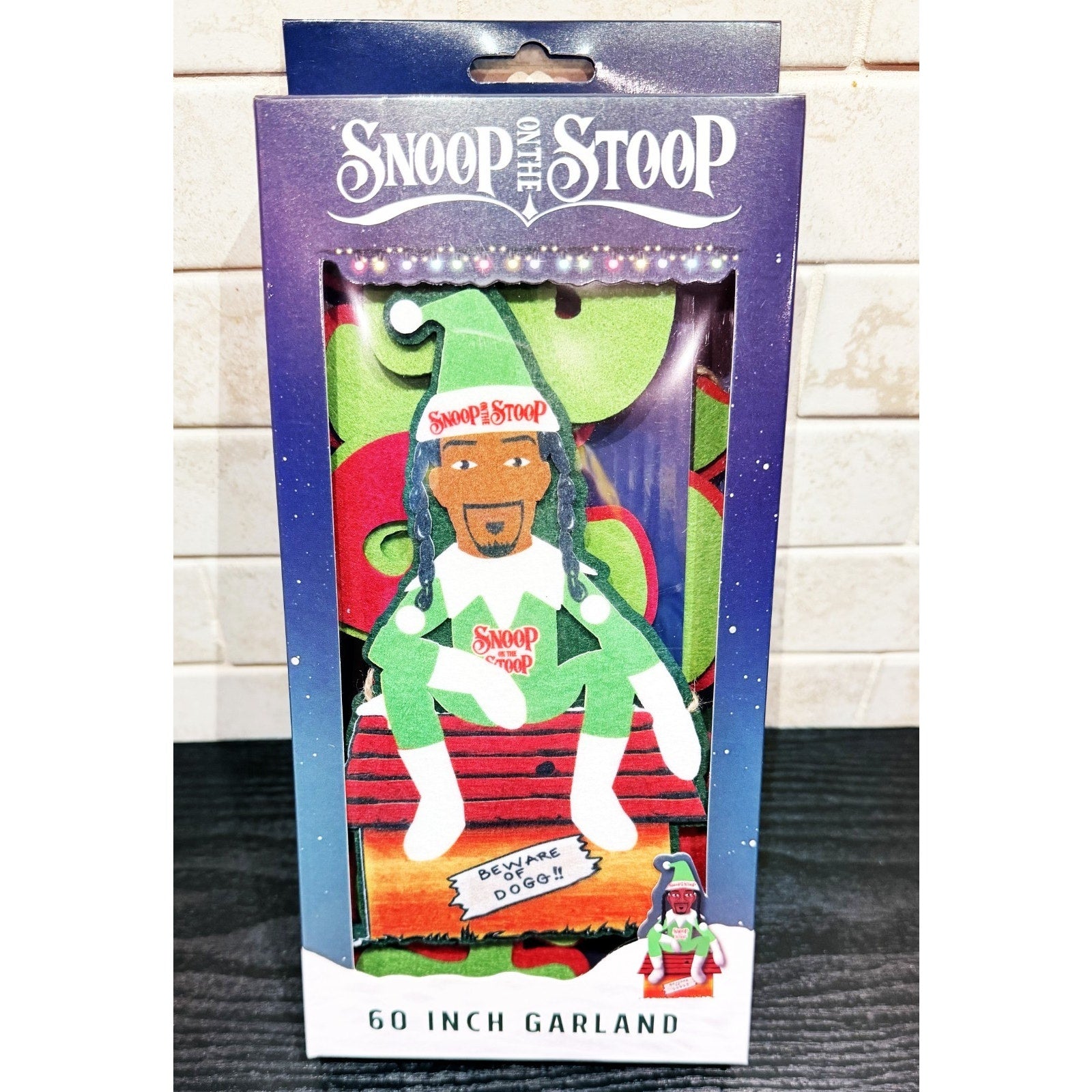 Snoop on the Stoop Snoop Dogg 60 Inch "Beware the Dogg " Garland - NEW