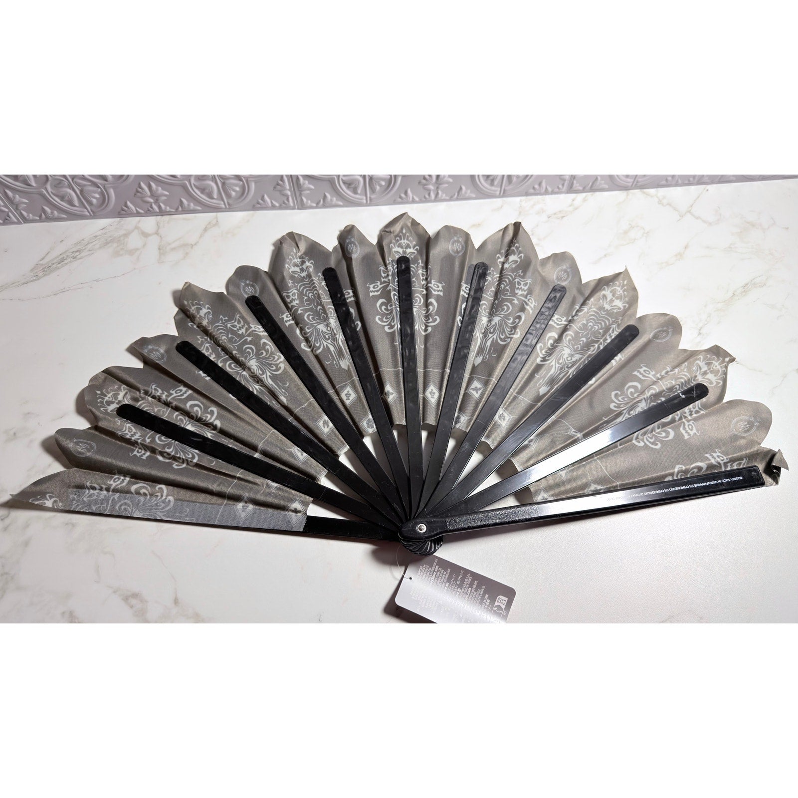 Disney Parks The Haunted Mansion Folding Fan Ghost Host Hand Fan NEW