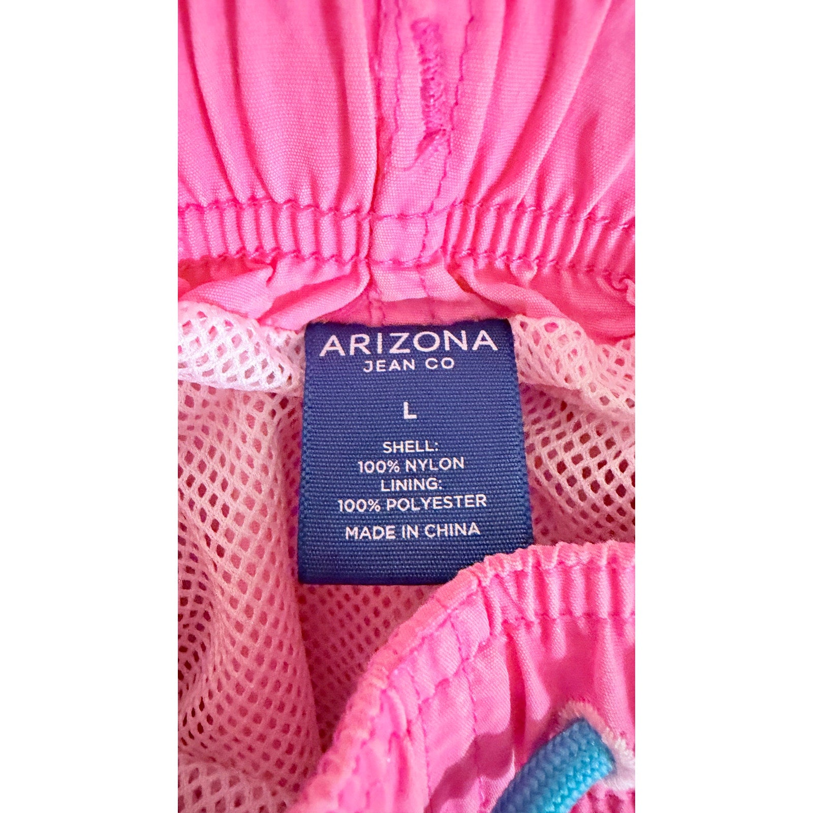 Arizona Jean Co. Men's Solid Pink Swim Trunks – Large Preowned
