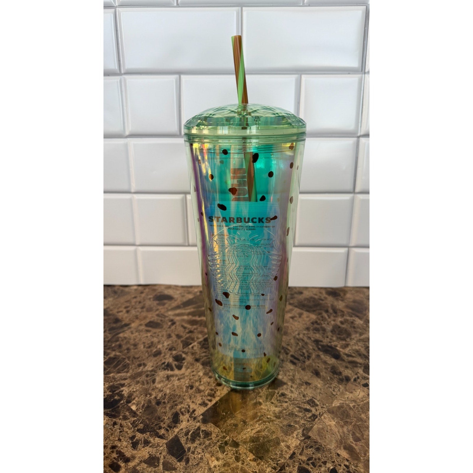 Disney Eats Mickey Ice Cream Sandwich Starbucks Tumbler 24oz WDW NEW