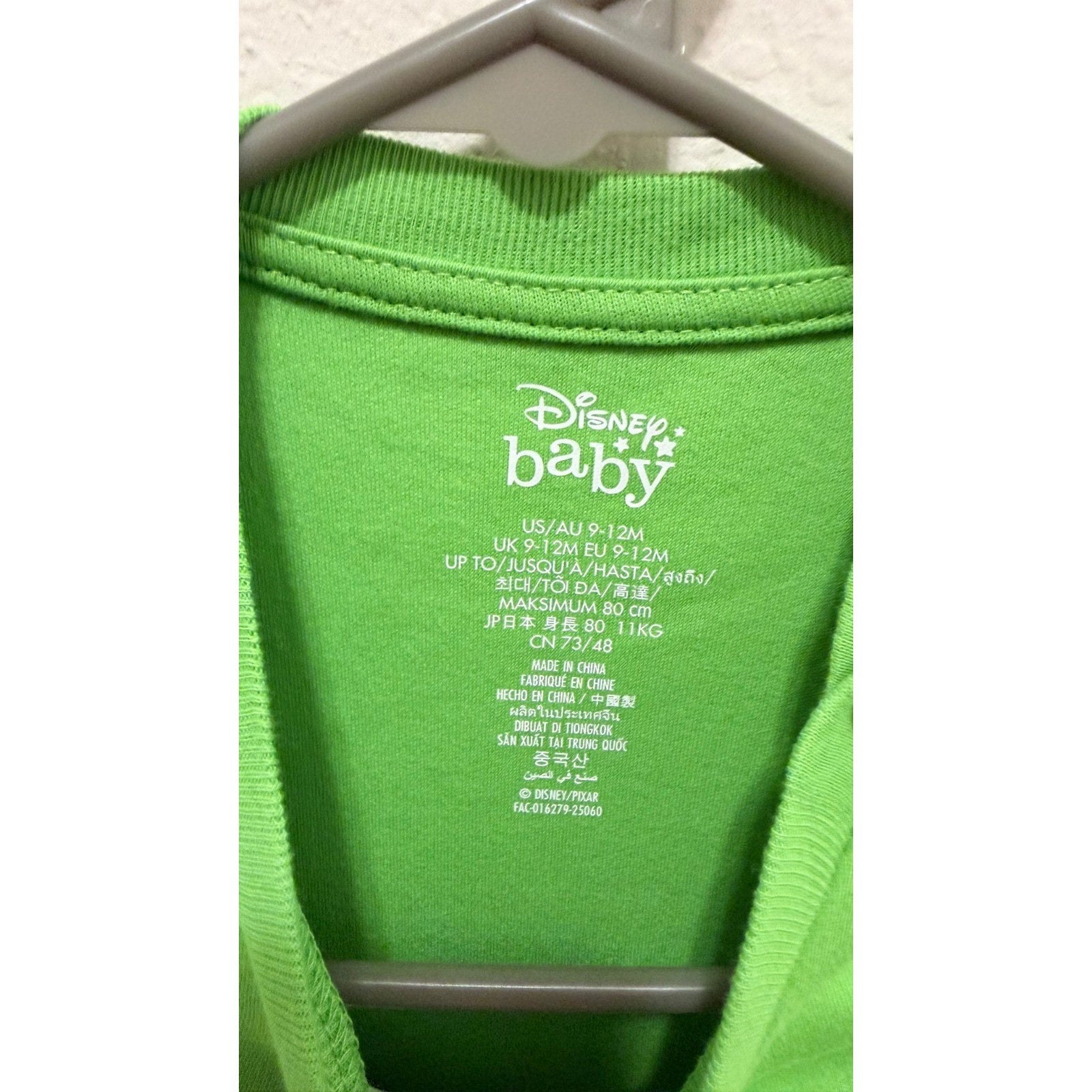 Disney Baby: Rex Costume Bodysuit & Cap Set – Toy Story – 9-12M NEW