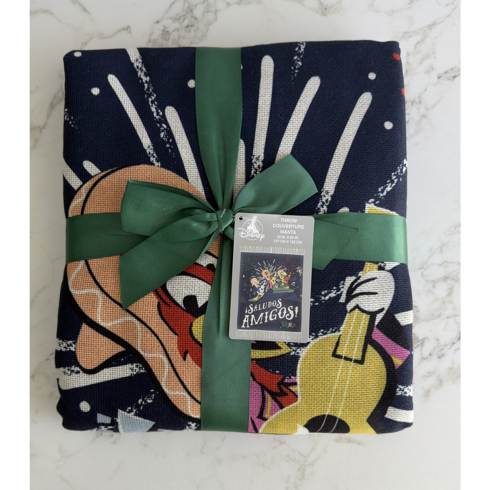 Disney Parks The Three Caballeros Saludos Amigos Woven Throw Blanket 50x60 NWT