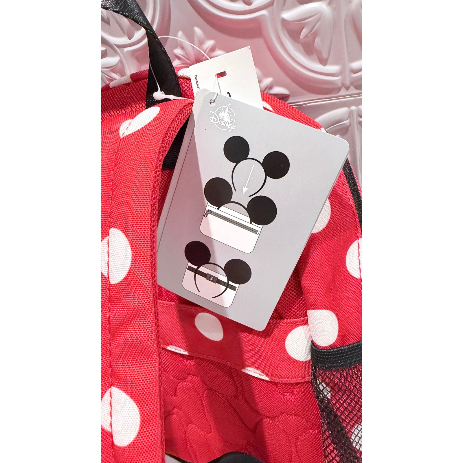 Disney Parks Walt Disney World Minnie Mouse XOXO Polka Dots Backpack NEW