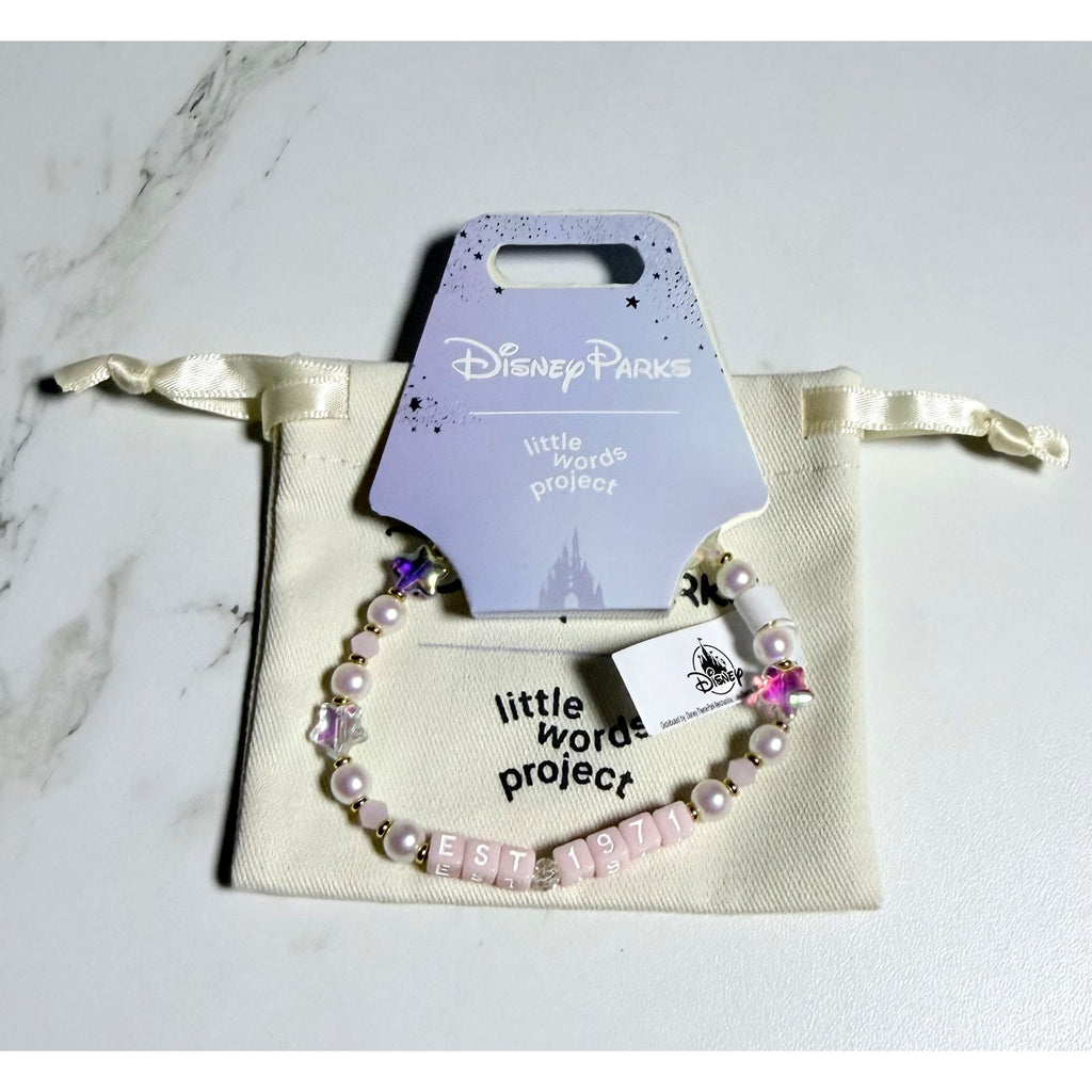 Disney Parks x Little Words Project "Est. 1971" Bracelet NEW