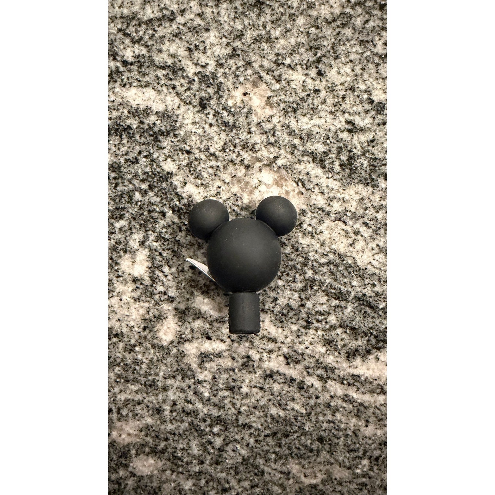Disney Parks Mickey Mouse Icon Straw Topper - Black - NEW