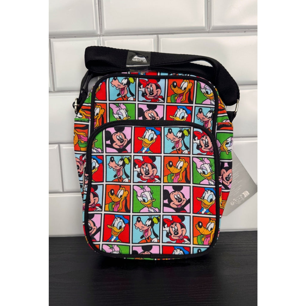 Disney Parks Mickey Mouse and Friends Checkerboard Crossbody Bag NWT