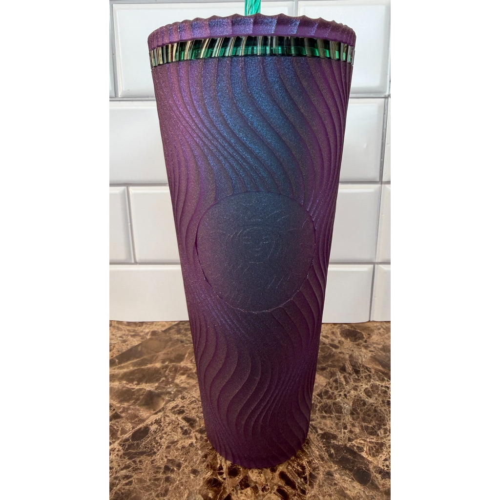 Starbucks 2025 Purple & Green Swirl Siren Venti Tumbler - NEW