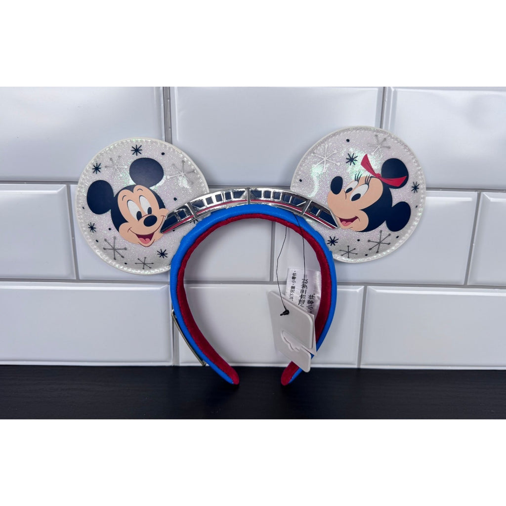 Disney x Loungefly 50th Anniv. Monorail Contemporary Resort Crossbody & Ears NWT