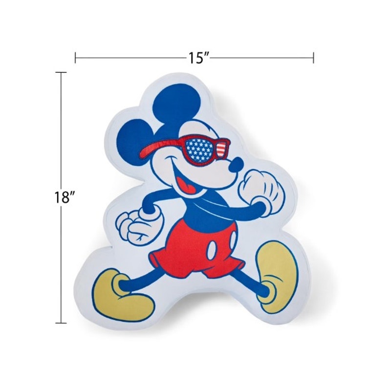 Disney Americana 2-Piece Mickey/Minnie Character Pillow & Throw Set NEW