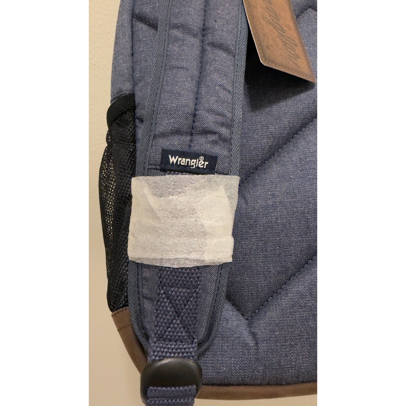 NWT Wrangler Kayce Canvas Backpack - Blue Denim Western Laptop Bag
