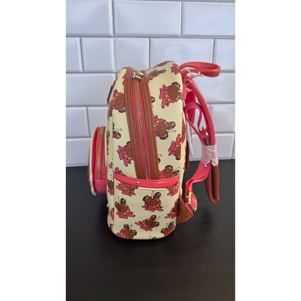 Disney Parks x Loungefly Mini Backpack - Disney Eats Mickey Candy Apple NWT