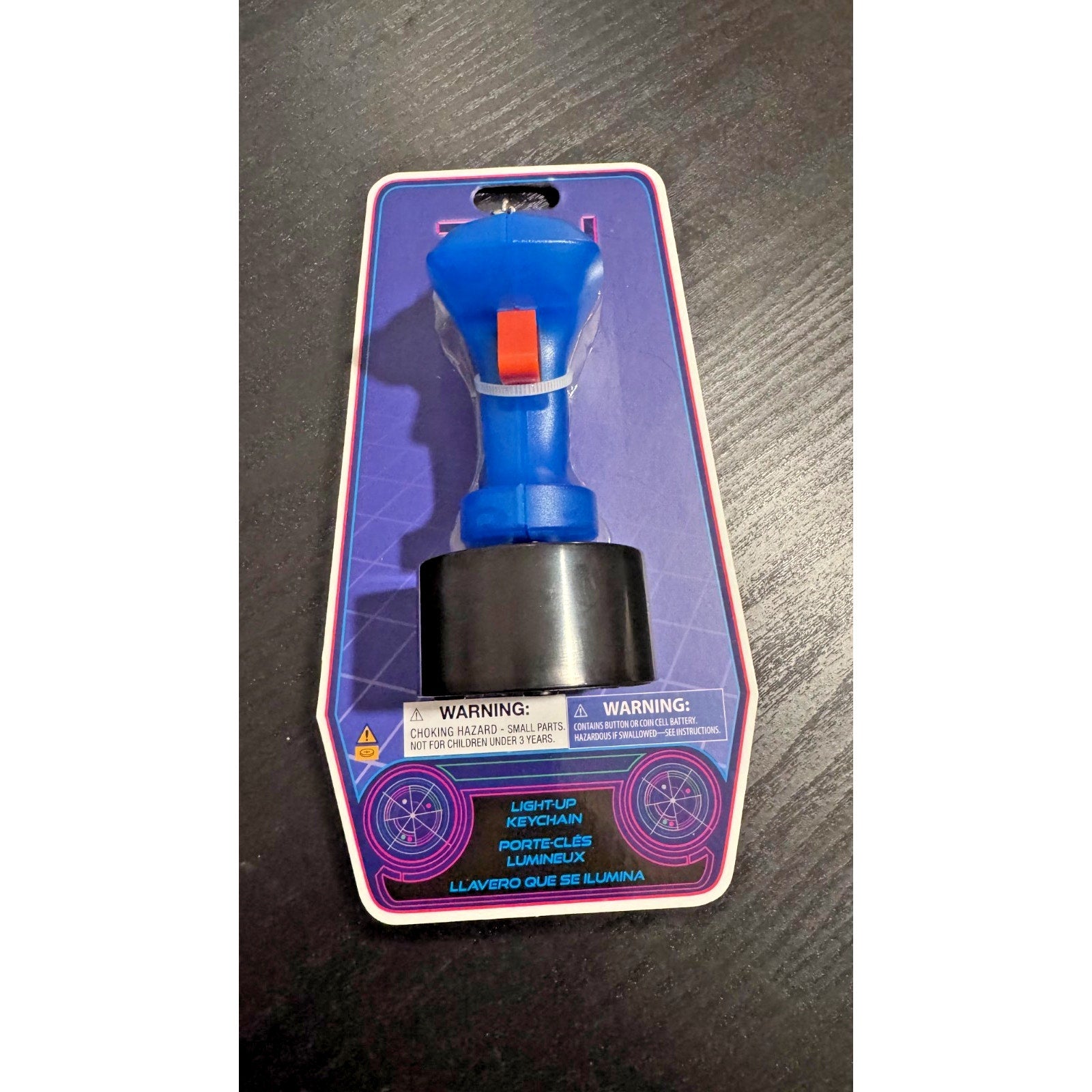 Disney Parks 2023 TRON Lightcycle Run Flynn's Arcade Joystick Light-Up Keychain