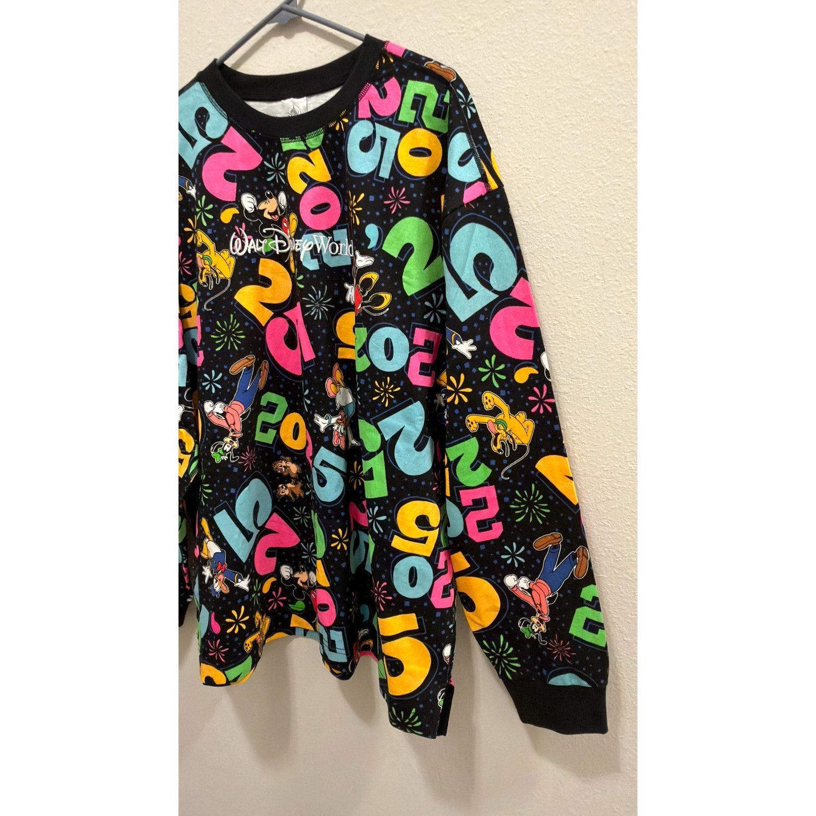 Walt Disney World 2025 Mickey & Friends Crewneck Sweatshirt Large NWT