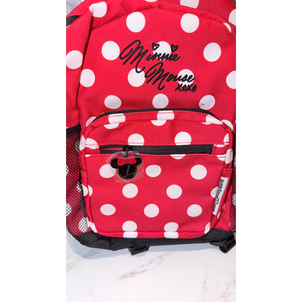 Disney Parks Walt Disney World Minnie Mouse XOXO Polka Dots Backpack NEW