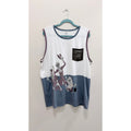 Disney Haunted Mansion Hitchhiking Ghosts Tank Top Adult XL Colorblock Preowned