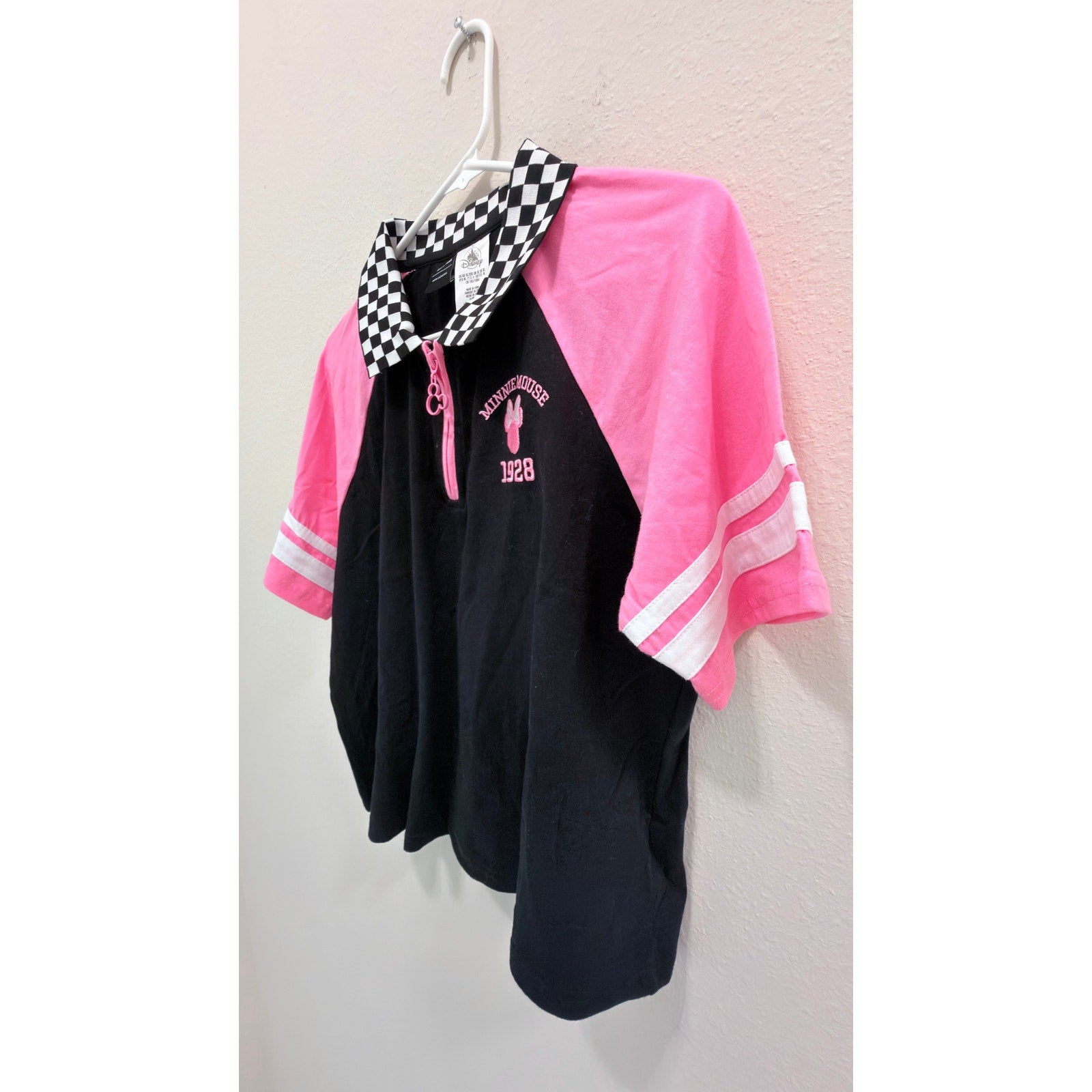 NWT Disney Parks Minnie Mouse Racing Team Jersey Girls Size XL