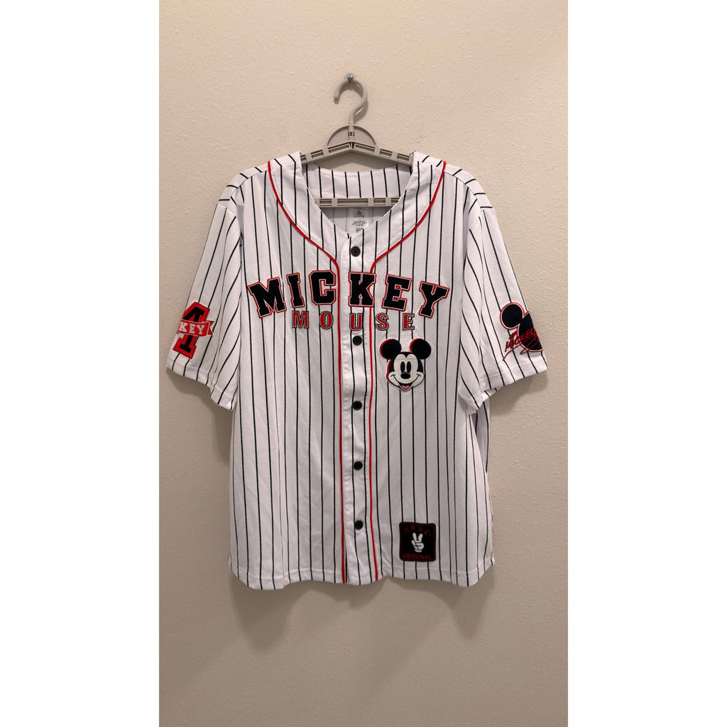Disney Parks Mickey Mouse Baseball Jersey Adults Large NWT