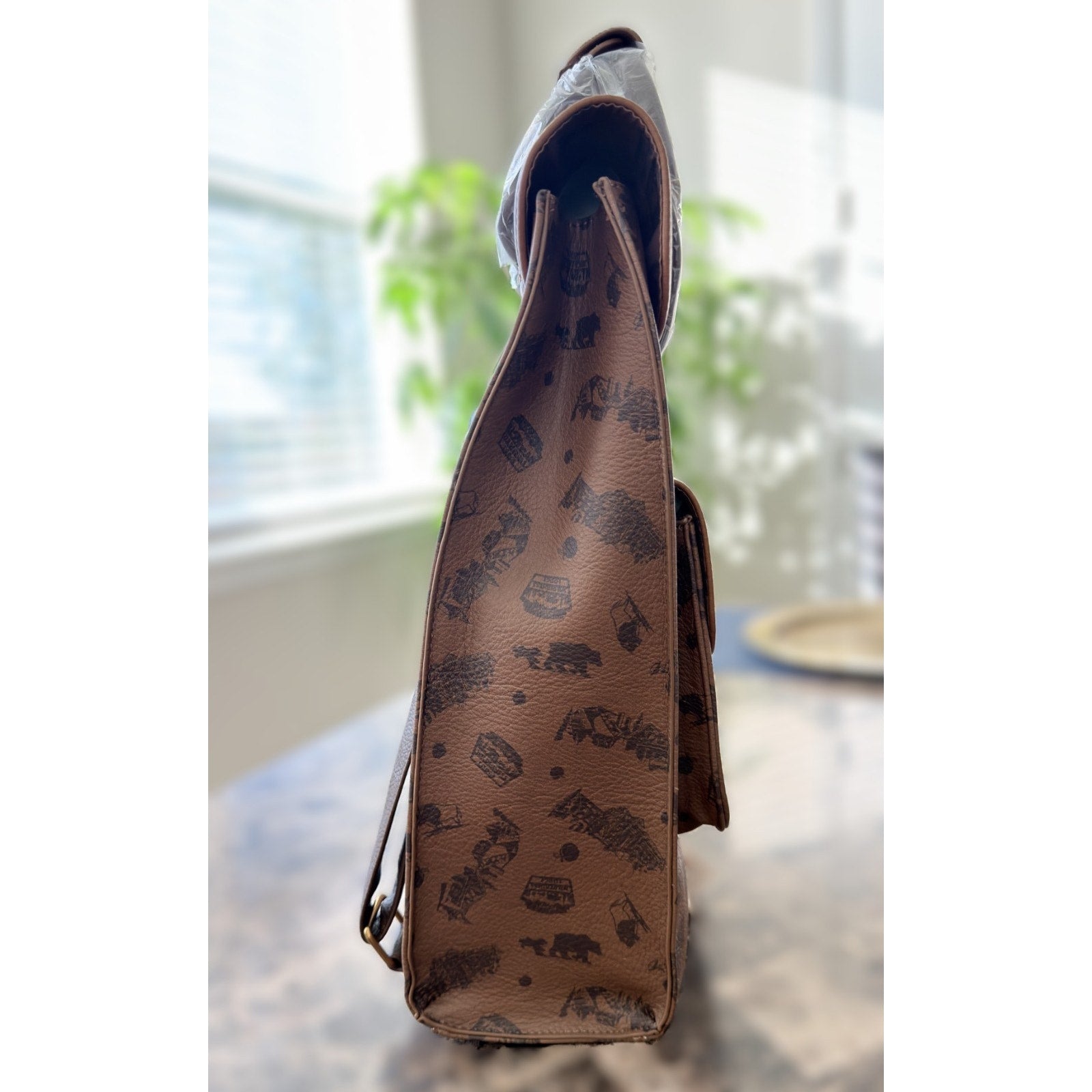 Disney Parks x Loungefly Wilderness Lodge Resort Embossed Backpack & Ear Set NEW