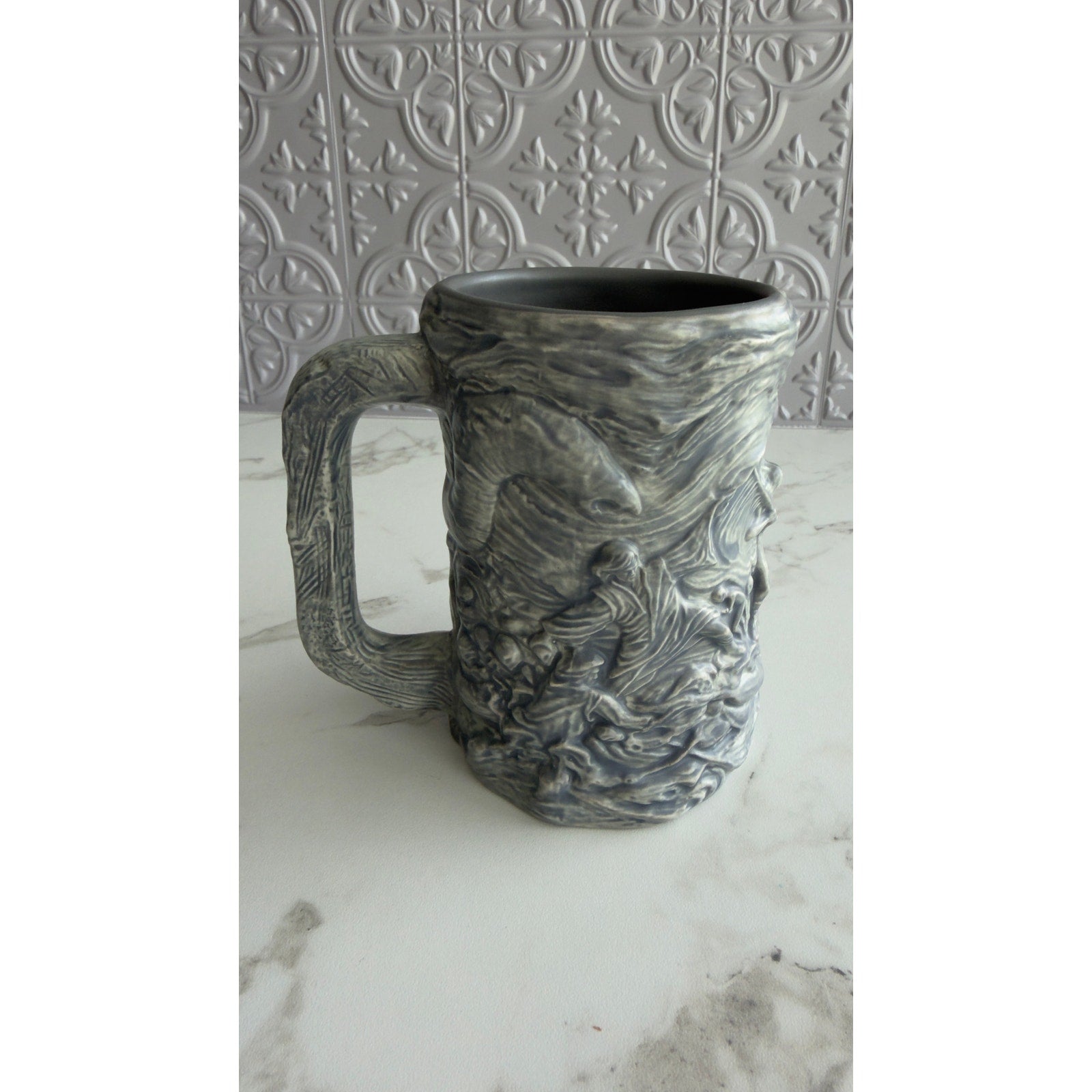 Star Wars Galaxy's Edge Dok-Ondar Jedi vs Sith Battle Relief Ceramic Mug NEW