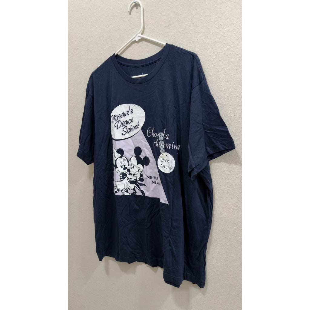 NWT Disney Parks Minnie's Dance School Retro Tee Adults XL