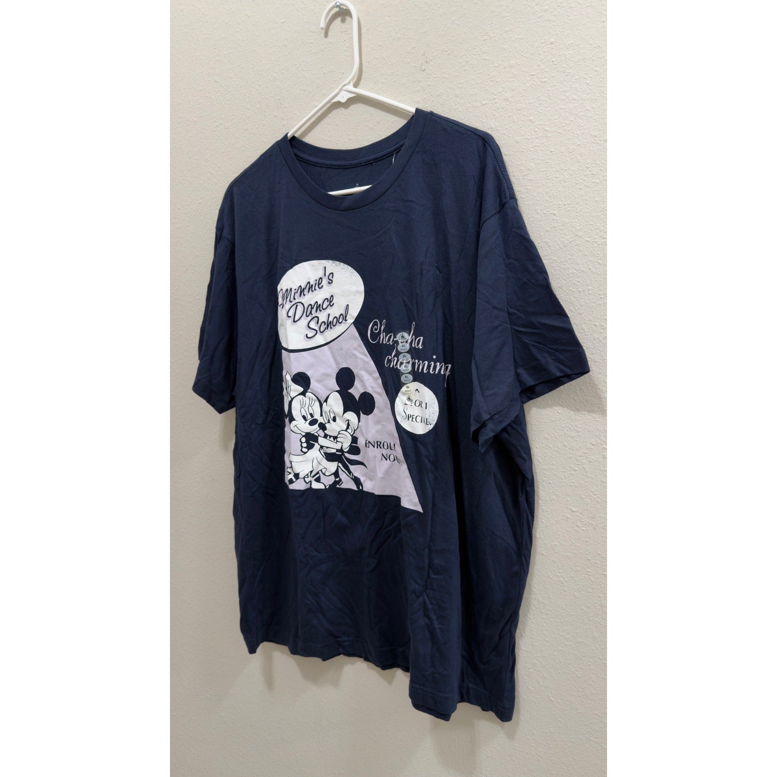 NWT Disney Parks Minnie's Dance School Retro Tee Adults XL