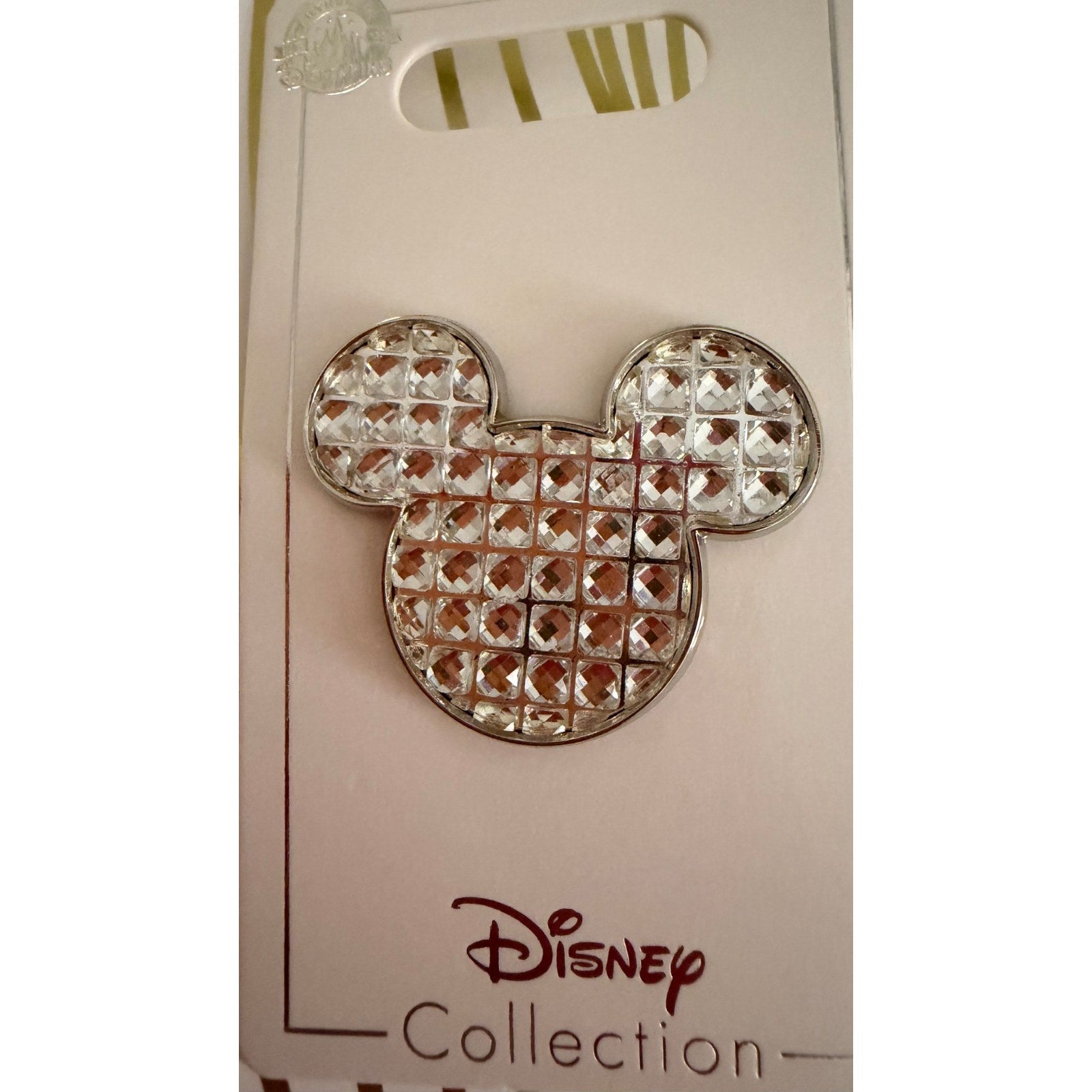 NEW Disney Parks Mickey Mouse Icon Jeweled Pin