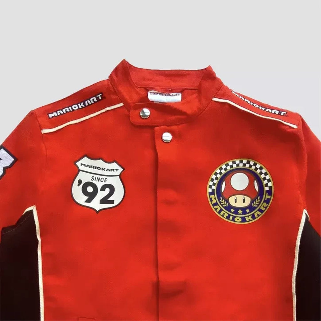 Mario Kart Red Canvas Racing Jacket - Adults Large - Target Exclusive NEW