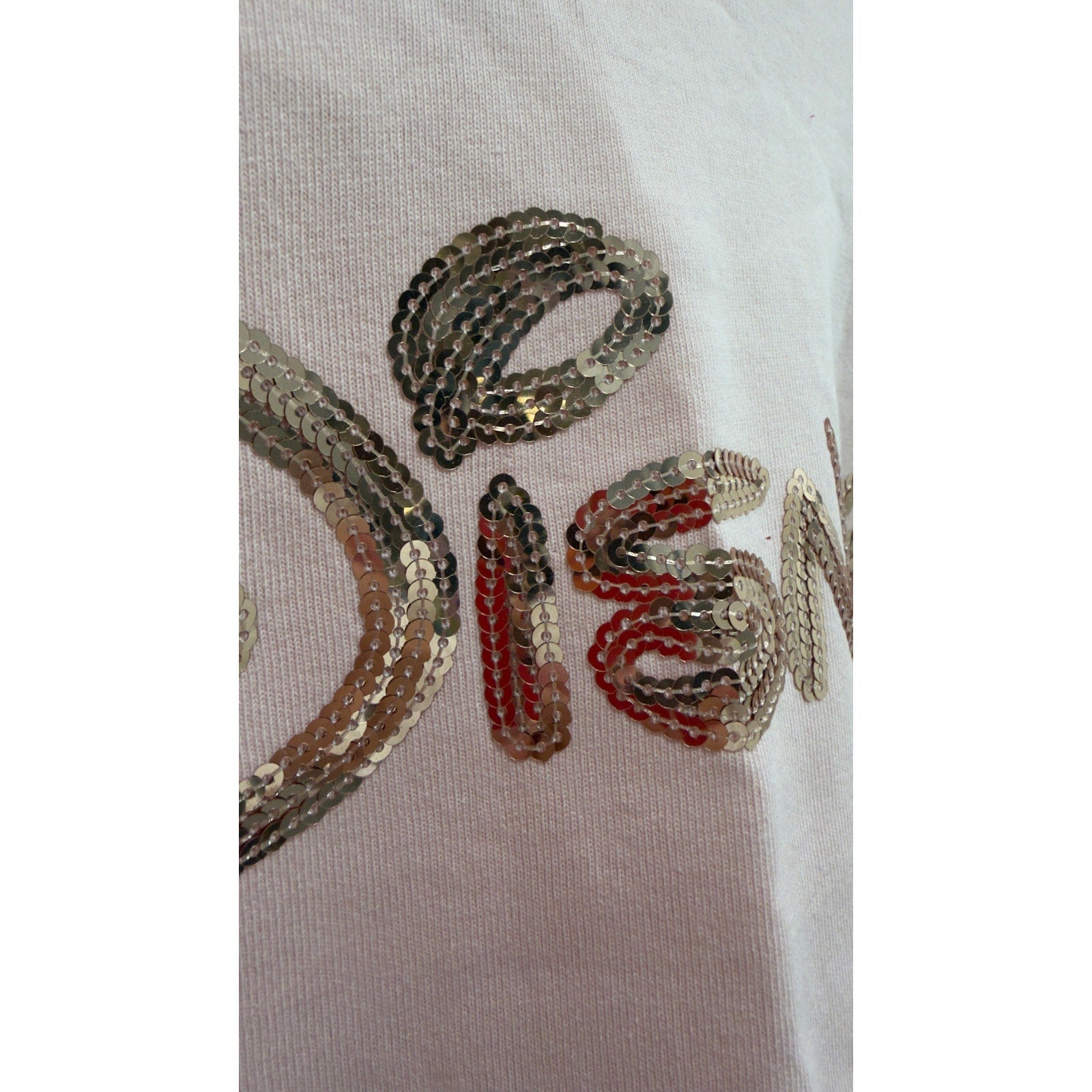 Disney Spirit Jersey Walt Disney World Balloons Rose Gold Sequins Large NWT