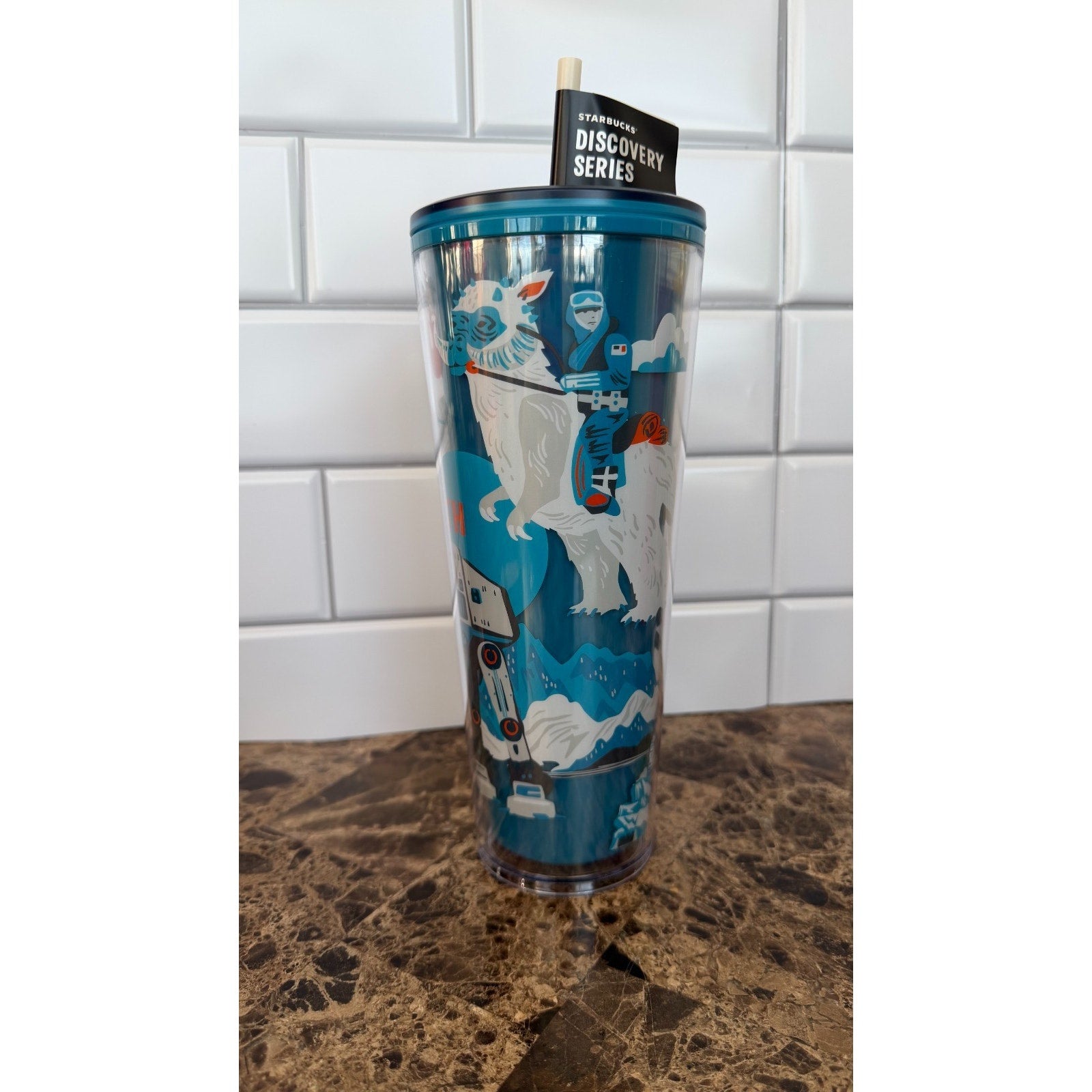 Disney Parks Starbucks Star Wars HOTH Discovery Series Tumbler 24oz NEW