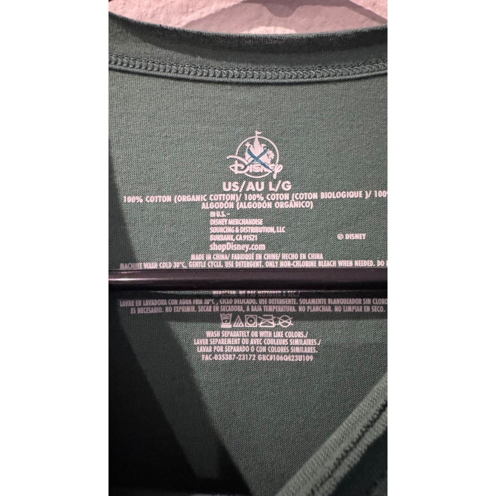 Disney Parks Encanto T-Shirt Bruno Graphic Tee Short Sleeve Size L Green New