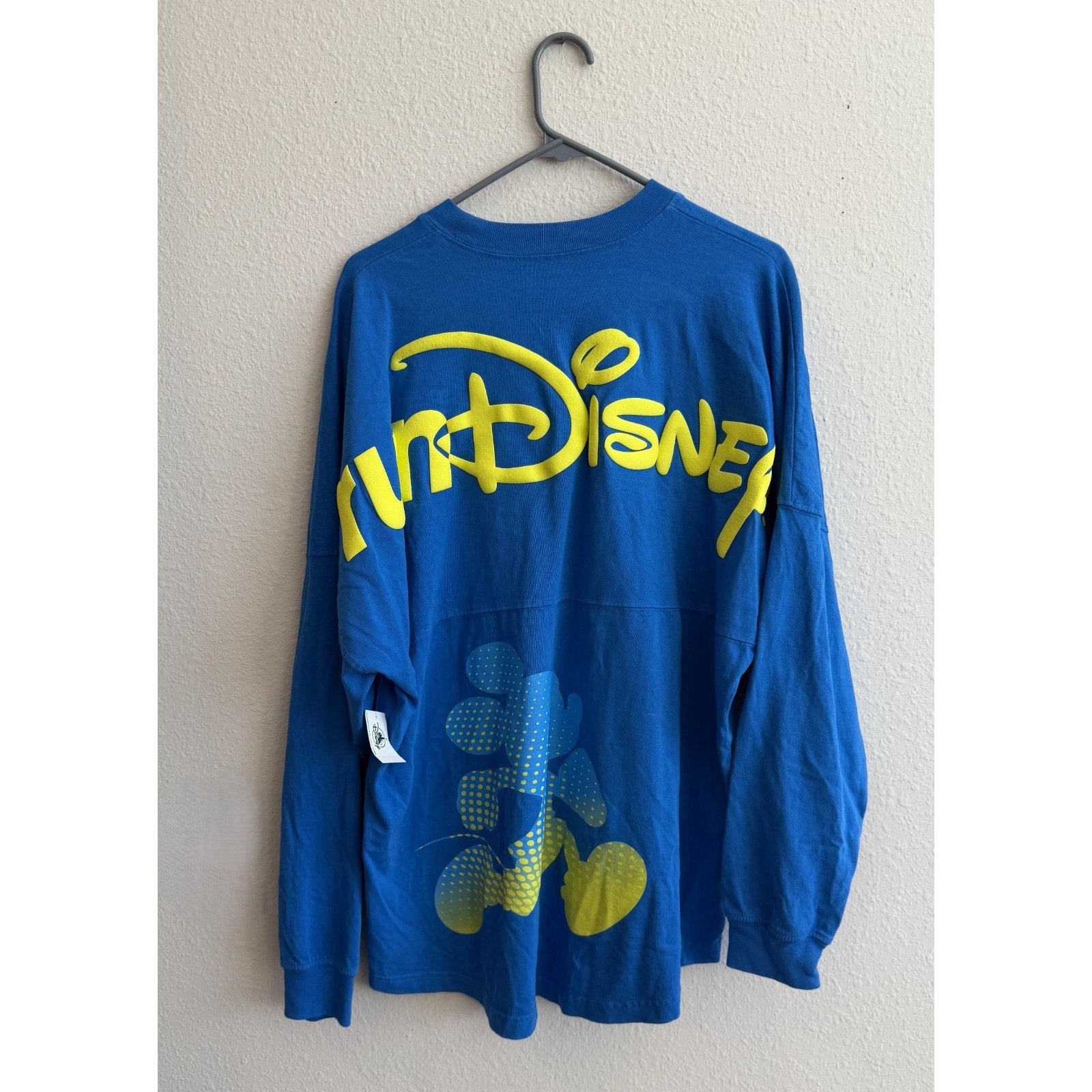 NWT Disney Parks x RunDisney Spirit Jersey Blue & Yellow Size Large