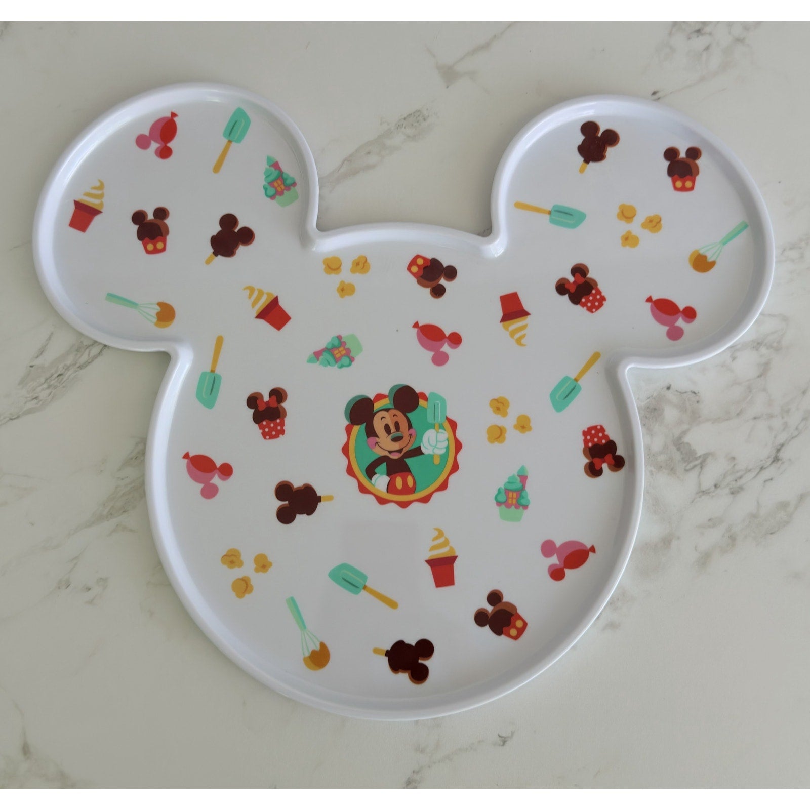 Disney Mickey Mouse Icon Serving Plate Mousewares Parks Treats NWT