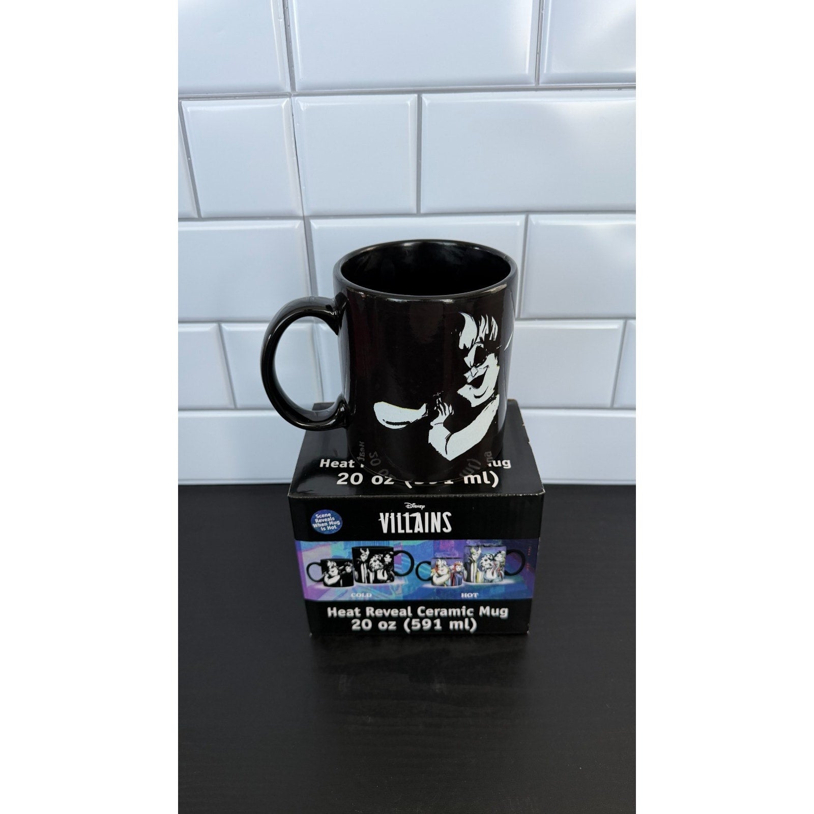 Disney Villains Heat Reveal Ceramic Mug 20 oz - Ursula, Maleficent, and More NEW