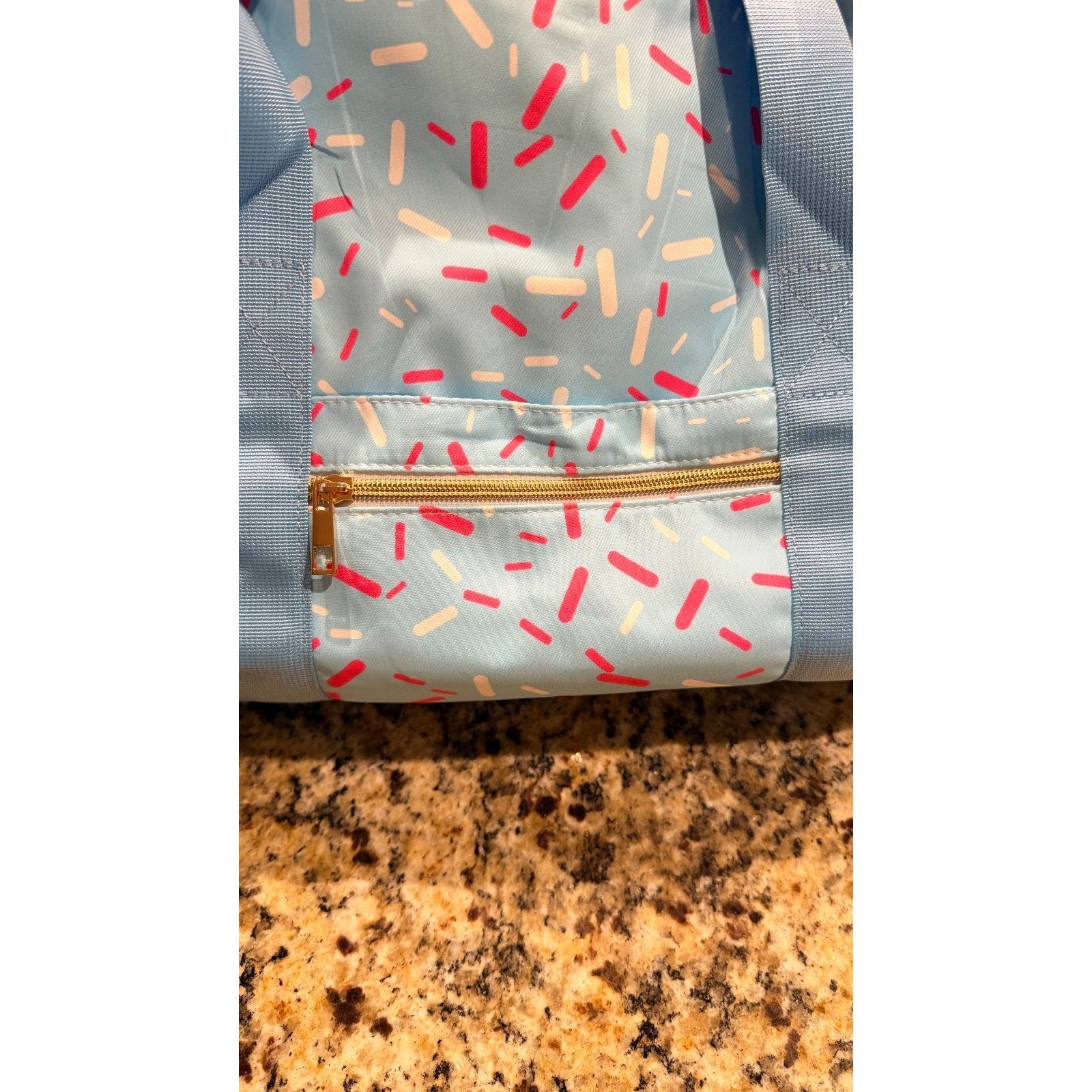 Sweet Treats: Ice Cream Pattern Canvas Duffle Bag - NWOT