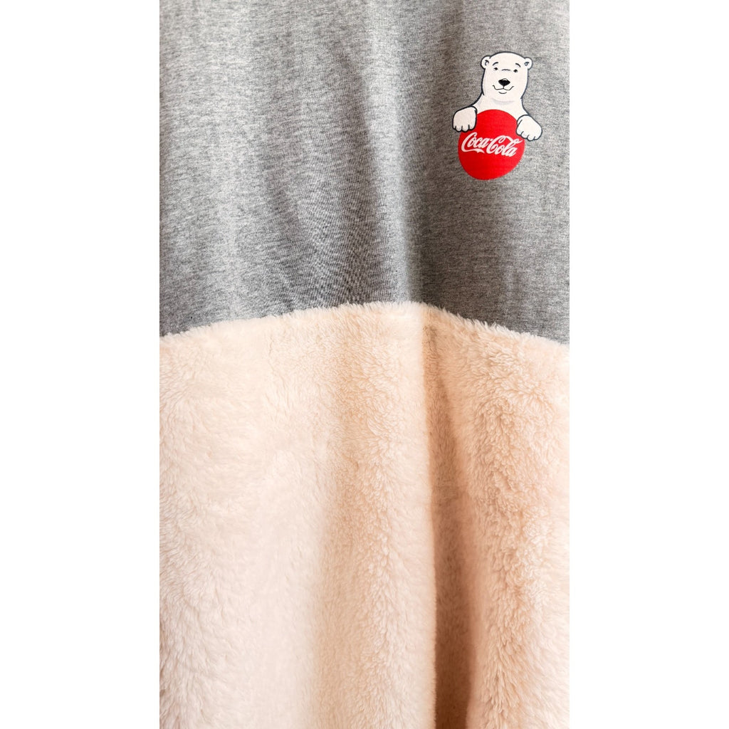 NWT Coca-Cola x Spirit Jersey Polar Bear Fuzzy Adults Size Large