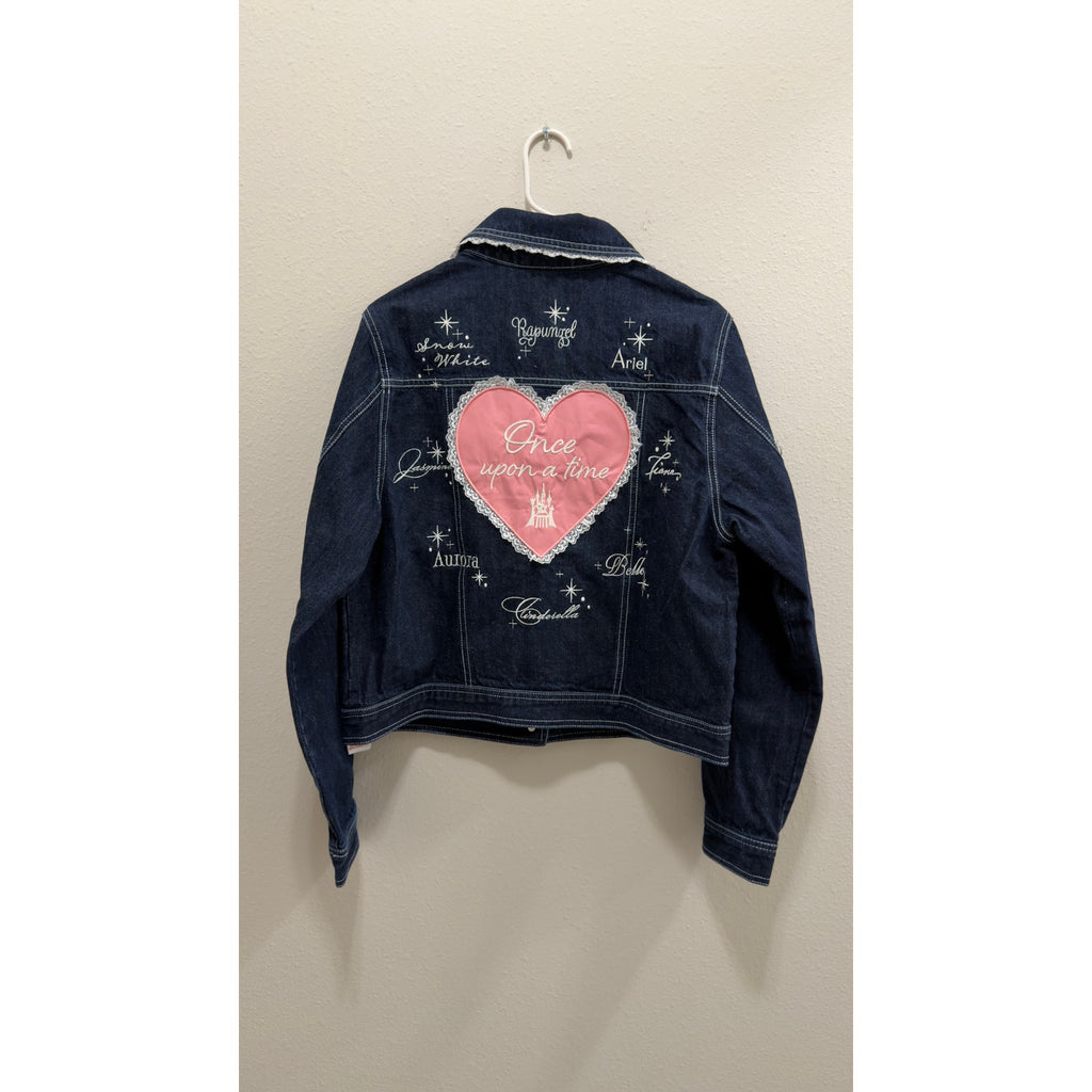 Disney Princess Cropped Denim Jacket by Her Universe NWT Large