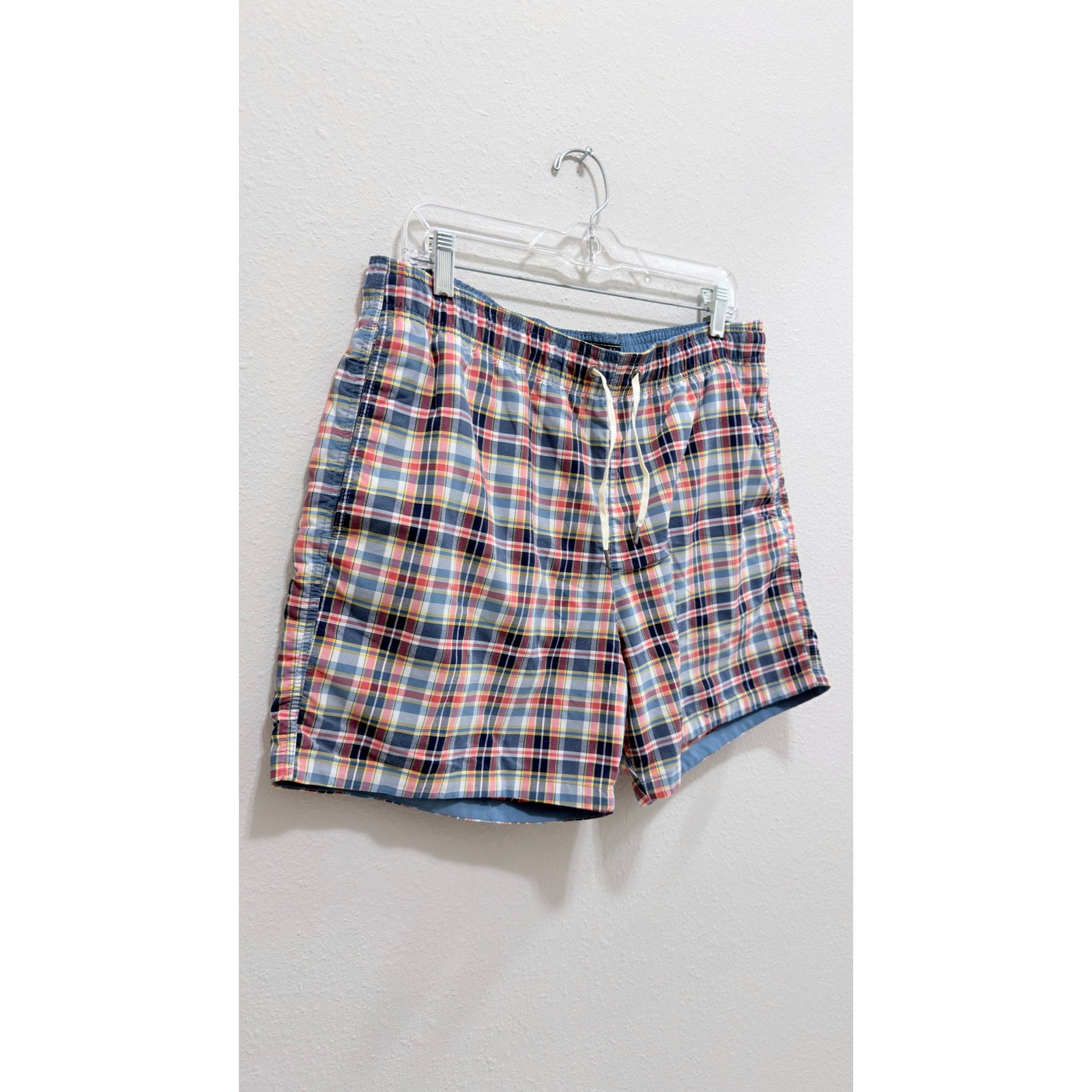 Abercrombie & Fitch Men's Plaid Swim Trunks – Size Large Preowned